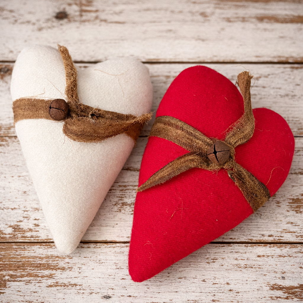 Handmade Felt Hearts
