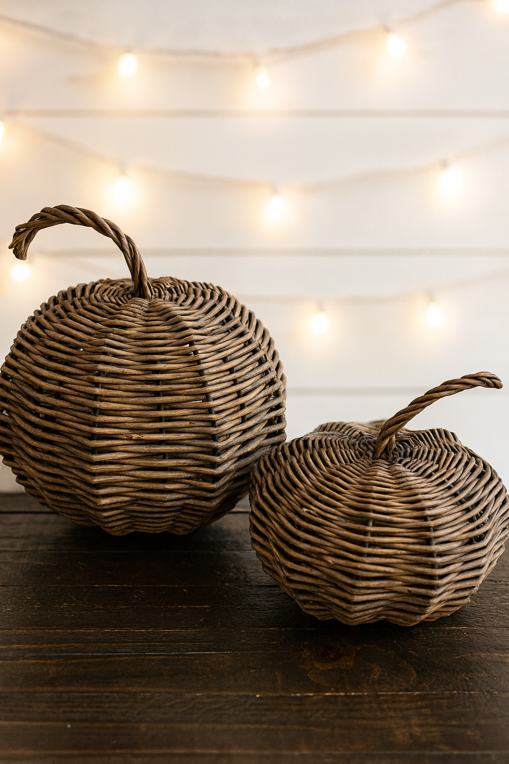 Large Wicker Pumpkin