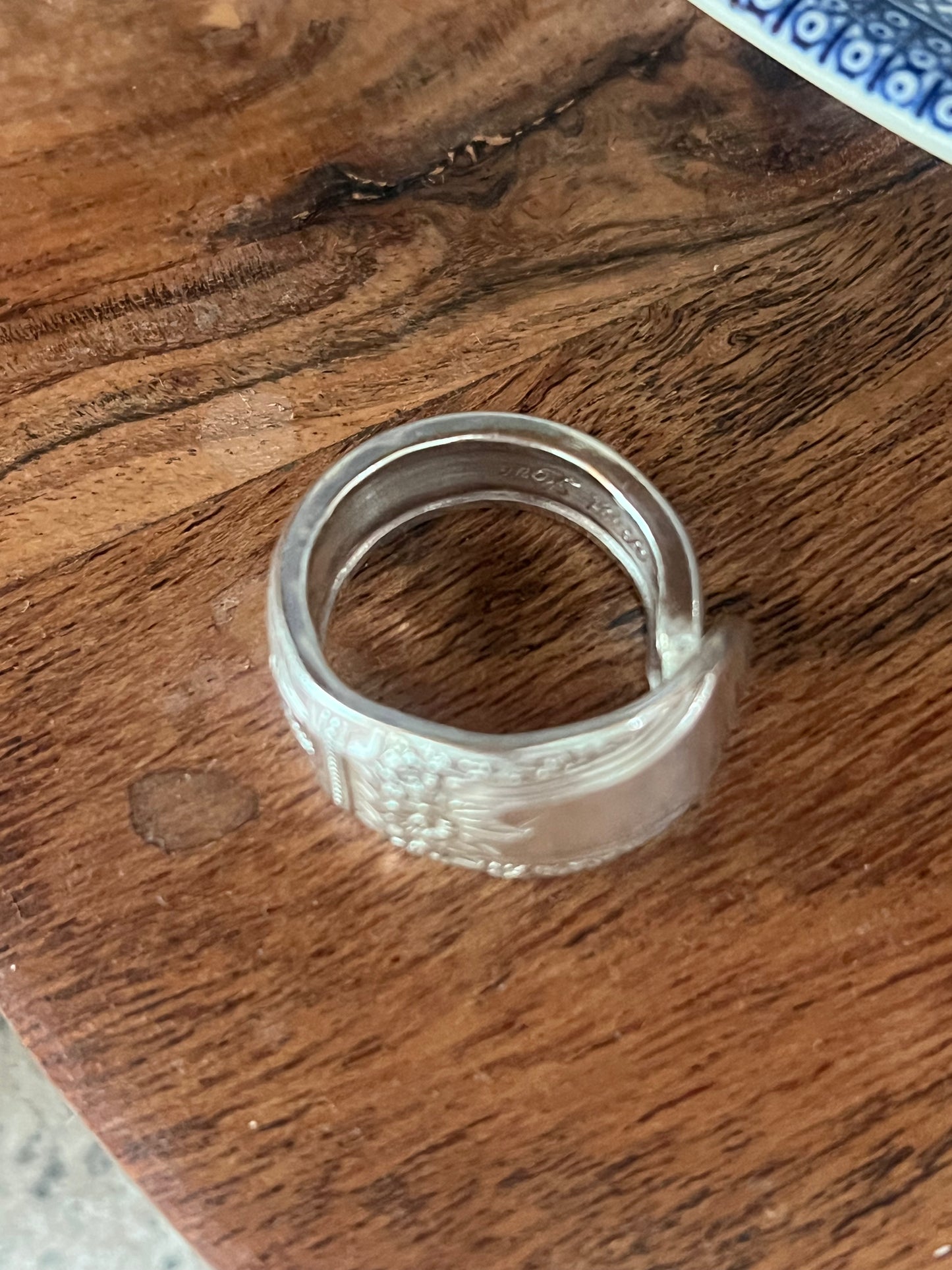 Elena- Whimsy Floral Spoon Ring Size- 8