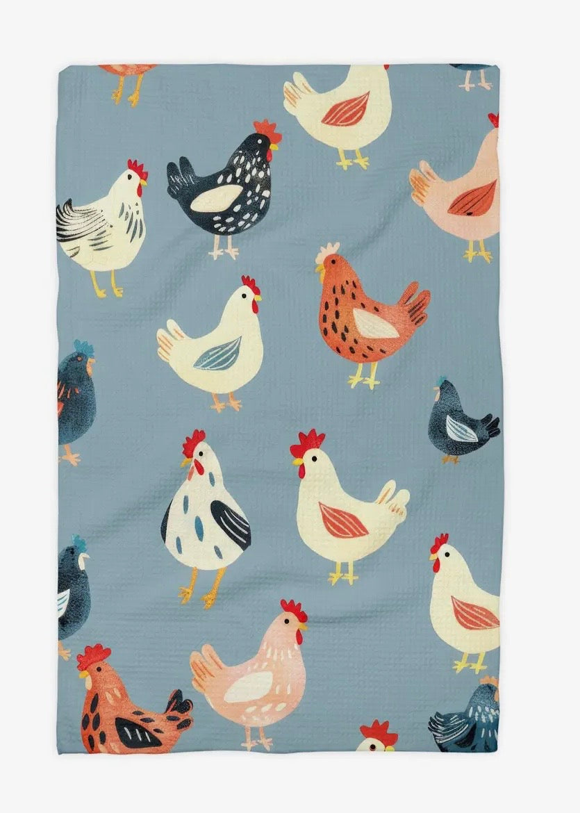 Dusty Blue Farmhouse Waffle Towel