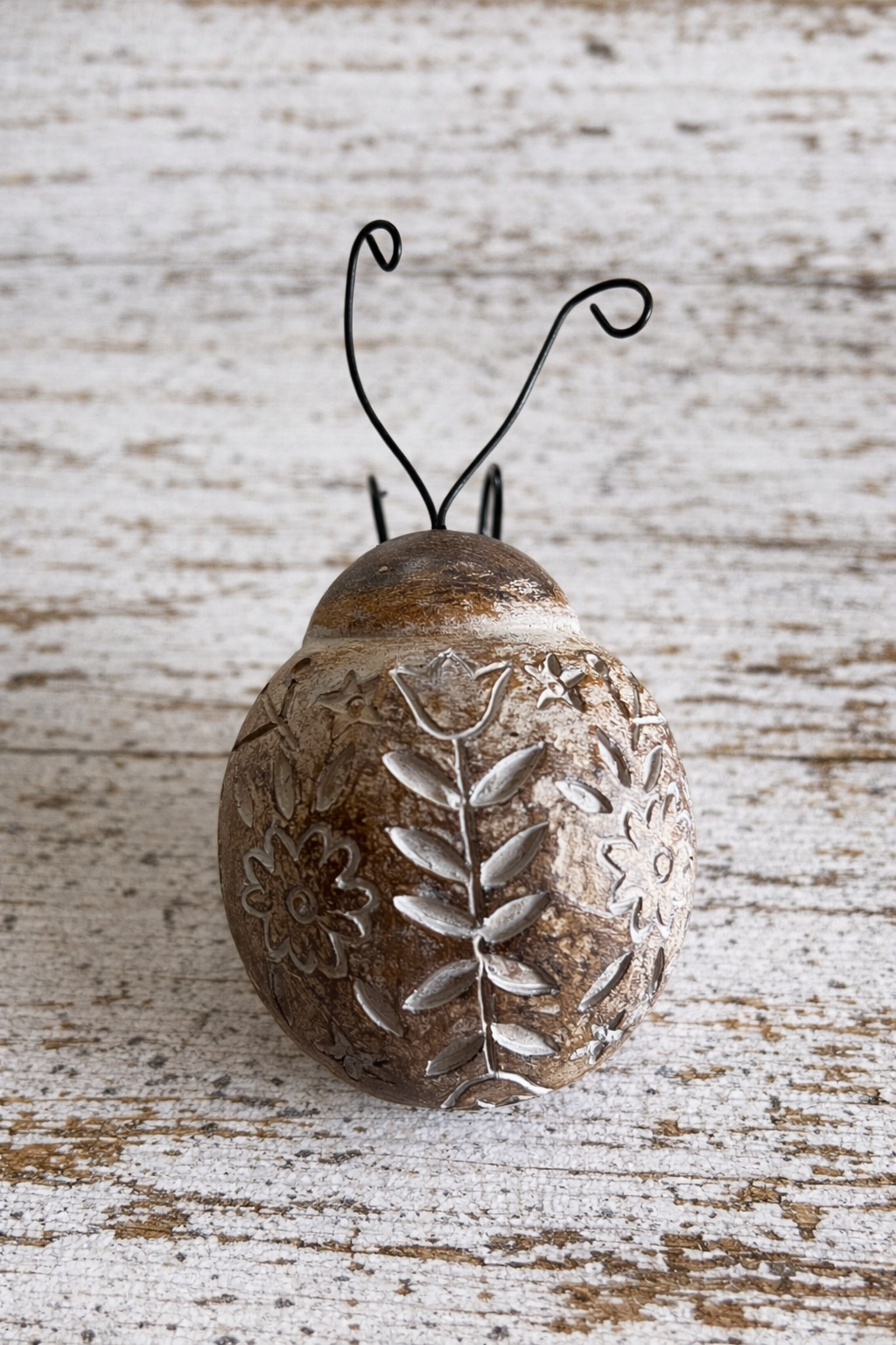 Wooden Lady Bug Plant Hanger