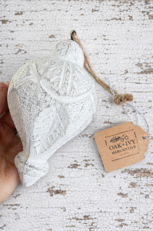 White Chippy Wooden Ornament/Decorative Bowl Filler