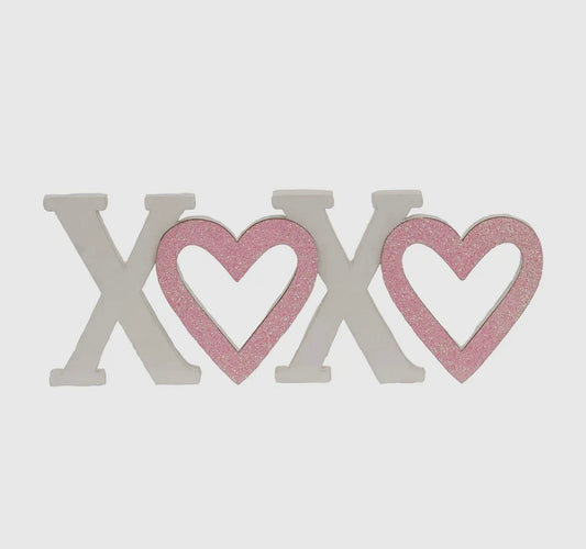 Wooden Kisses & Heart