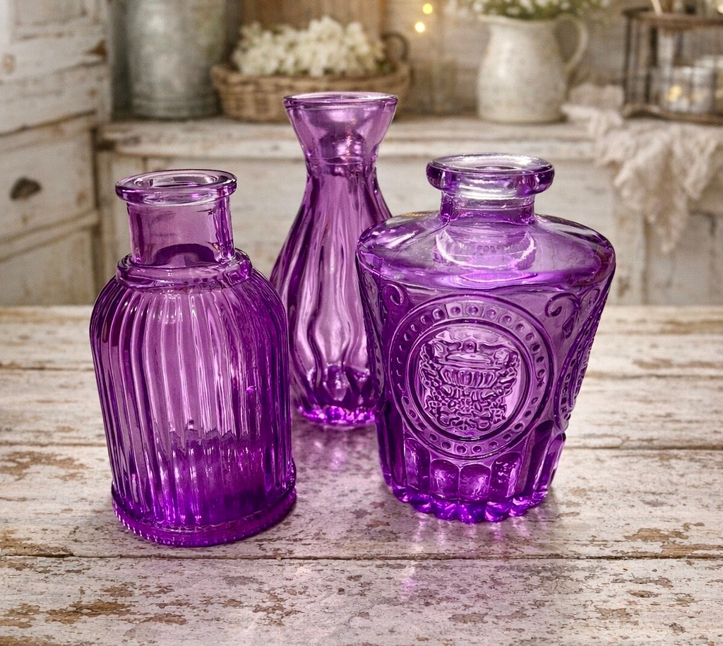 Vintage Glass Bud Vase