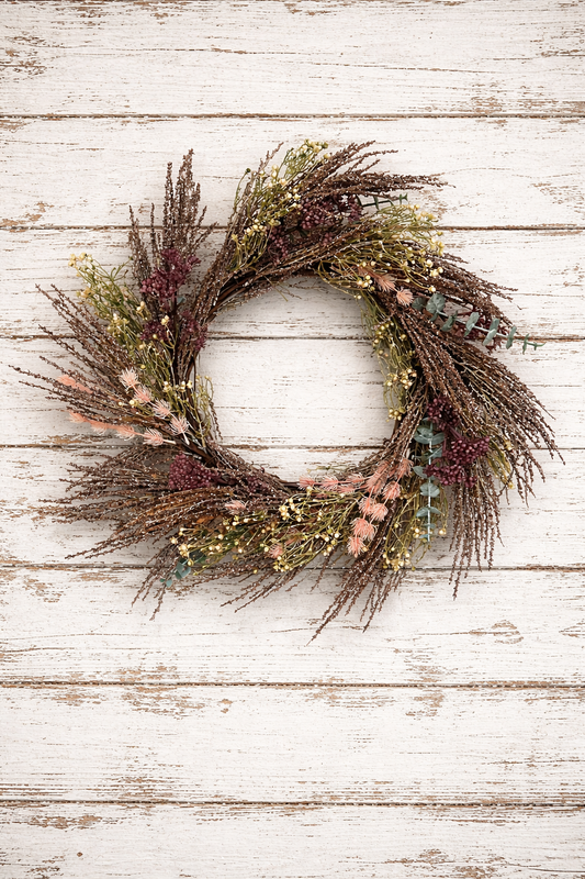 24” Spring Faux Wreath