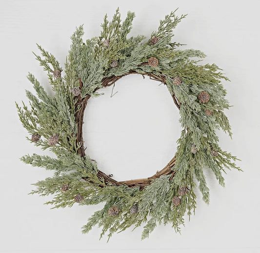 Sunderland Shimmer Pinecone Wreath