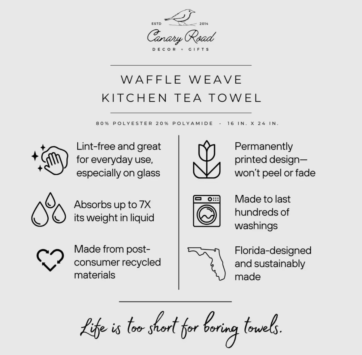 Sourdough Bread Waffle Towel