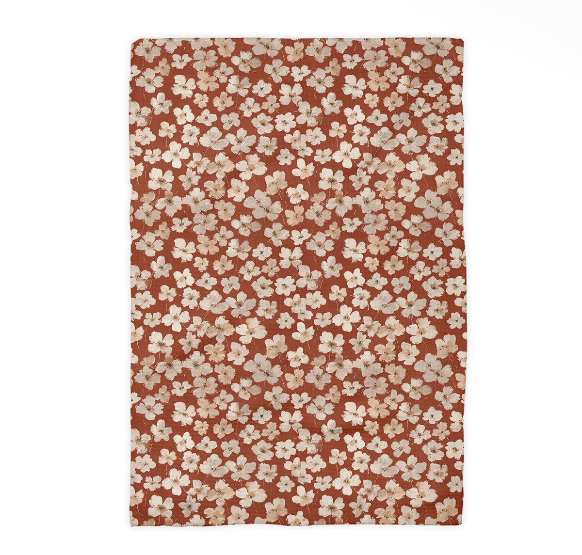 Boho Floral Fall Waffle Towel