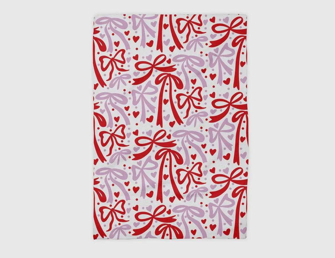 Valentine’s Day Bow Kitchen Towel