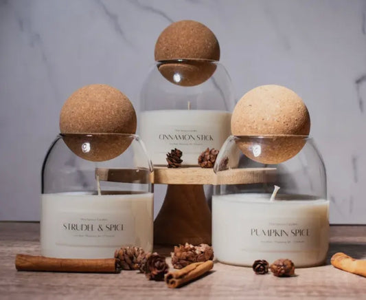 Hand Poured 8 oz Candle with Cork Top