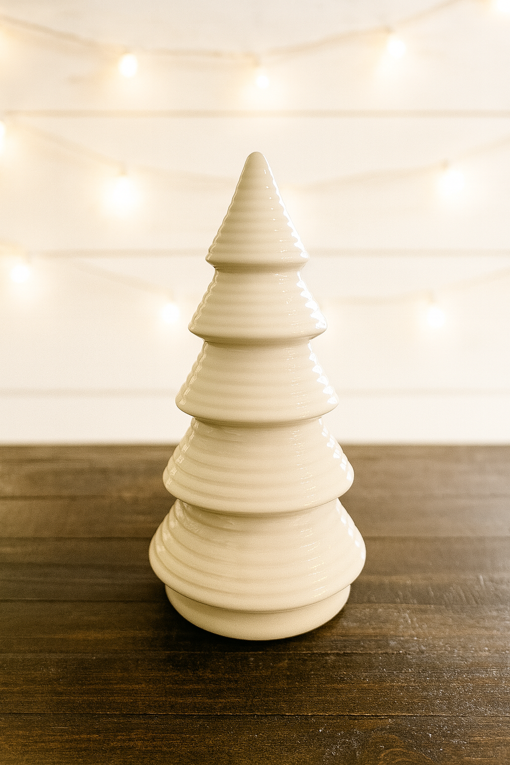 Layered Porcelain White Tree- Large