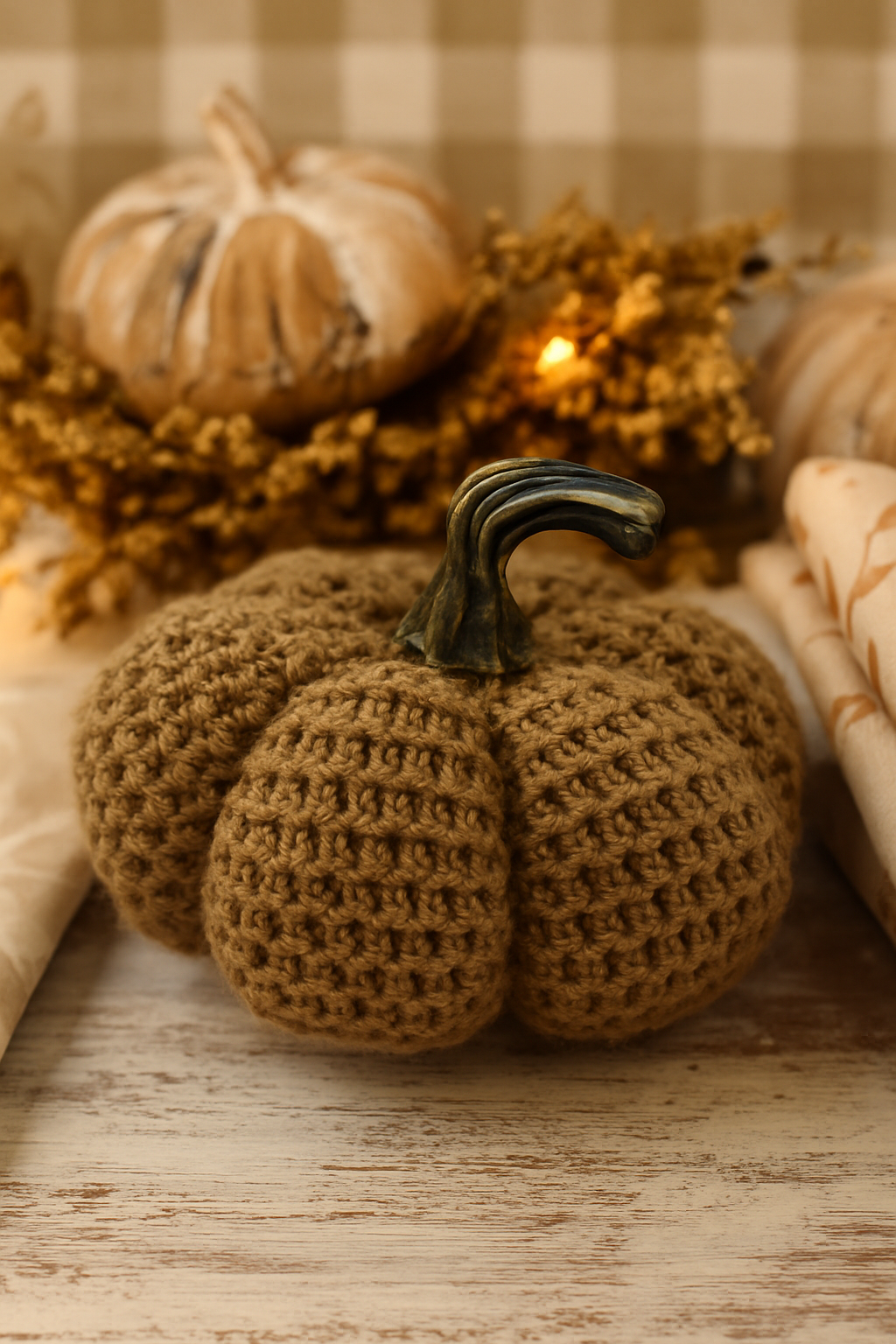 Woven Tan Pumpkin
