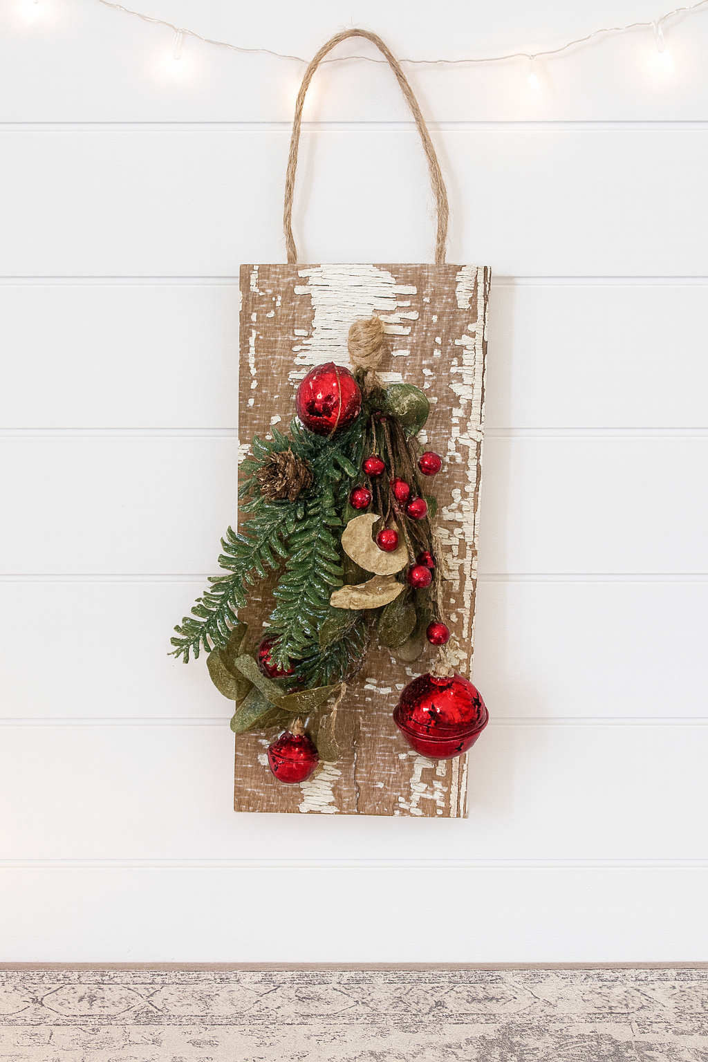 Vintage Red Jingle Bell Hanger