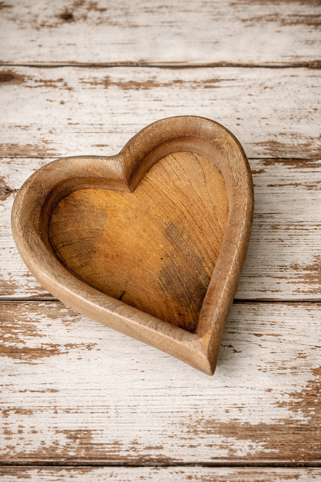 Wooden Heart Bowl