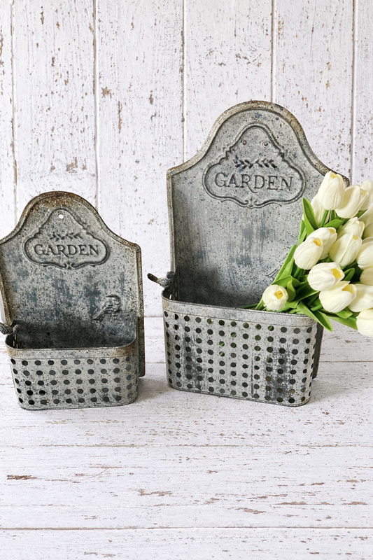 Rustic Bird Garden Wall Planters