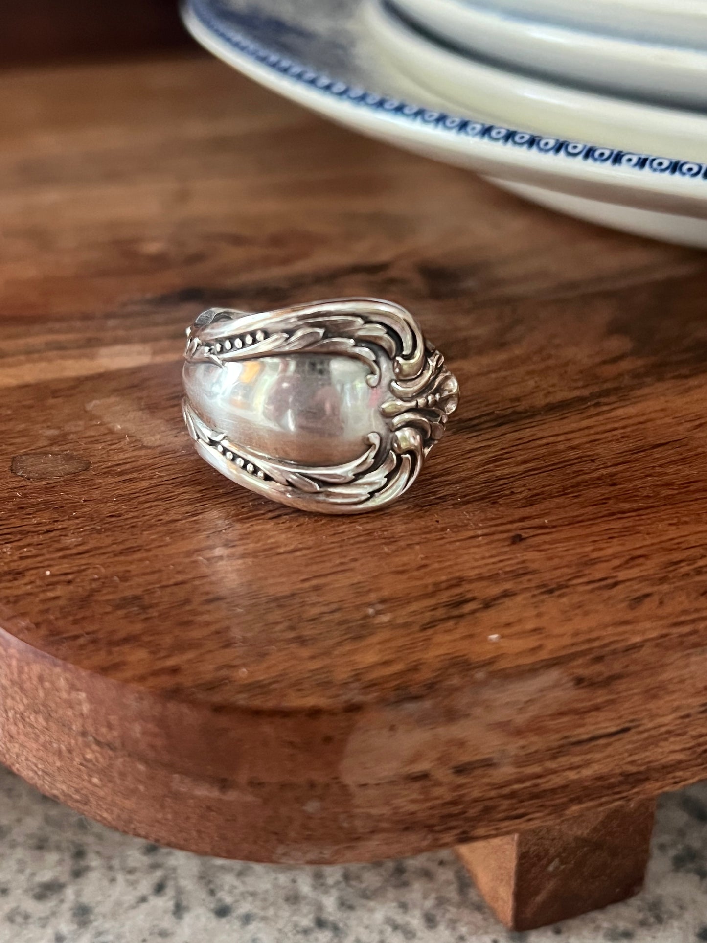 Hazel- Intricate Spoon Ring Size- 10