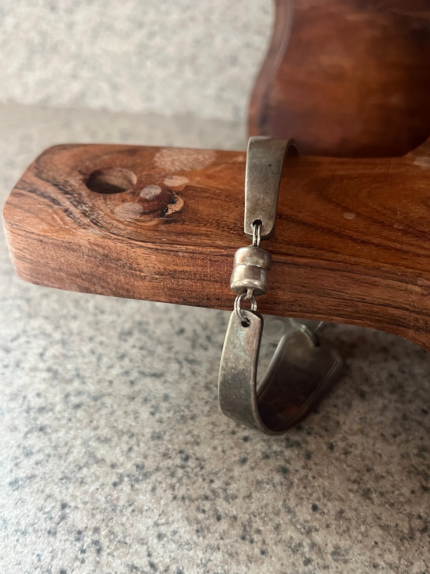 Vintage Coin Spoon Bracelet with magnetic clasp