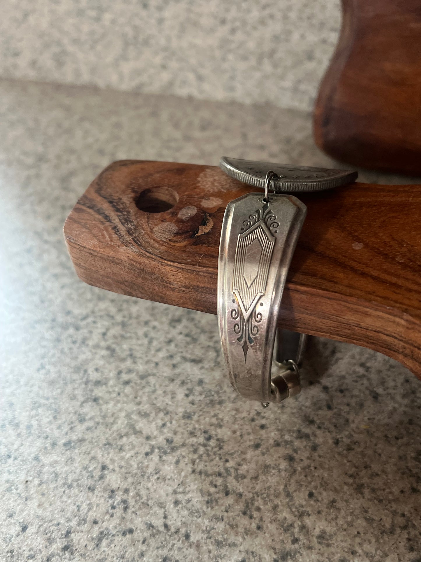 Lady Liberty Large Coin Spoon Bracelet with magnetic clasp